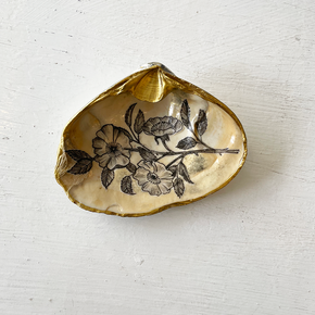 handpainted shell jewelry dish