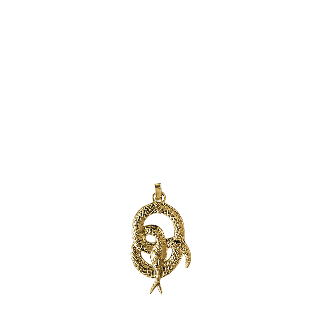 Serpentine Necklace - 18K Gold