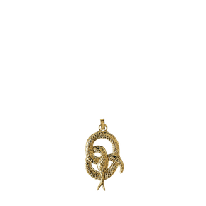 Serpentine Necklace - 18K Gold