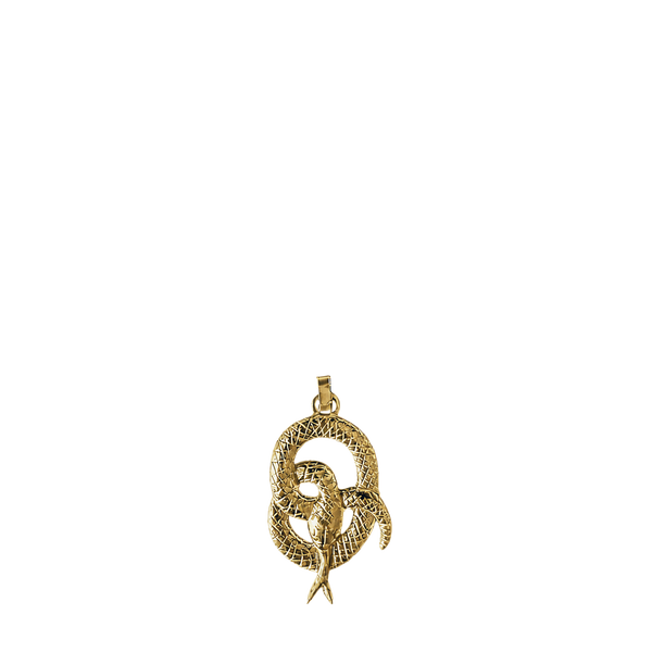 Serpentine Necklace - 18K Gold
