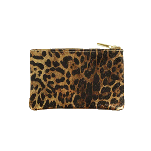 Metallic Leather Mini Pouches