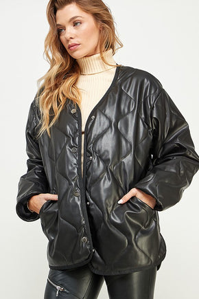 Diamond Quilted Puff Jacket