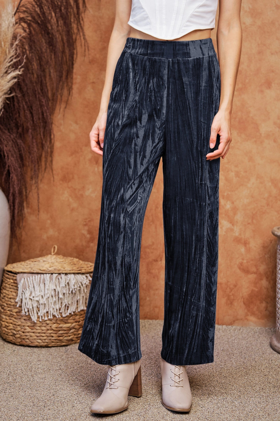 Crushed Velvet Pants