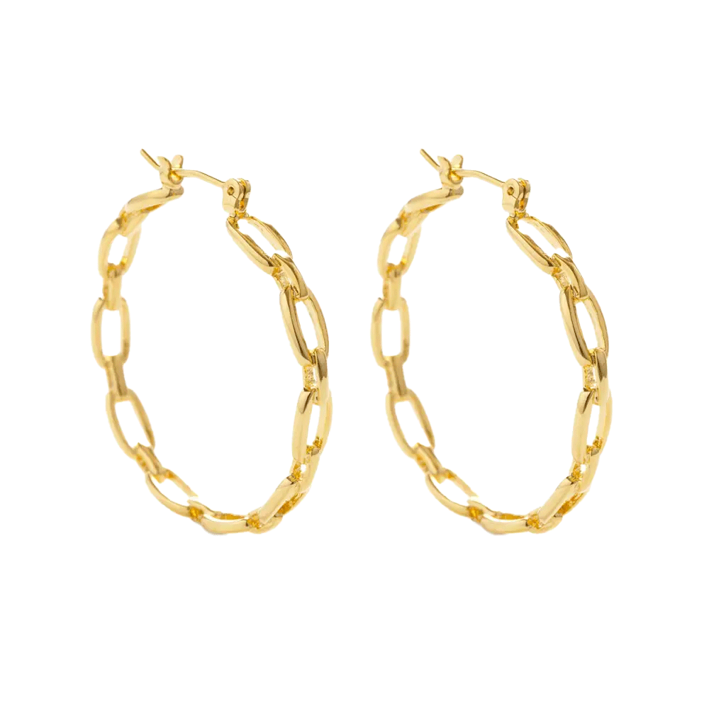 Chain Hoop Earrings