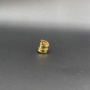 Hollow brass wrap ring made in brooklyn