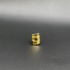Hollow brass wrap ring made in brooklyn