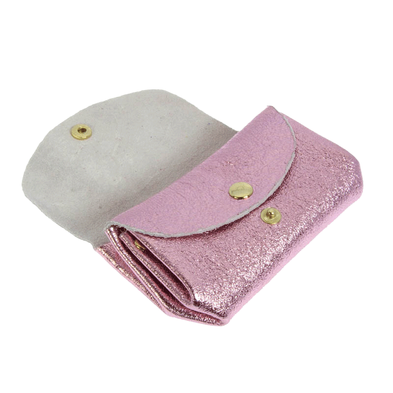 Metallic Accordion Wallet