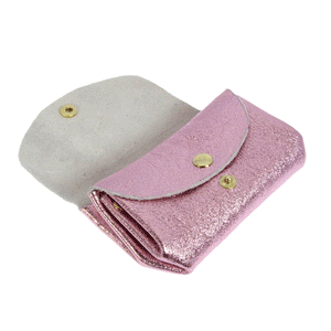 Metallic Accordion Wallet
