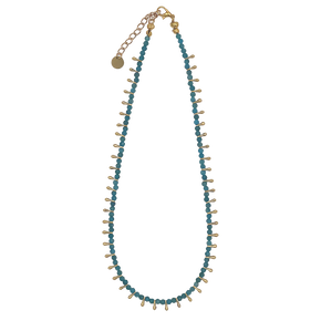 Blue Apatite Drop Necklace