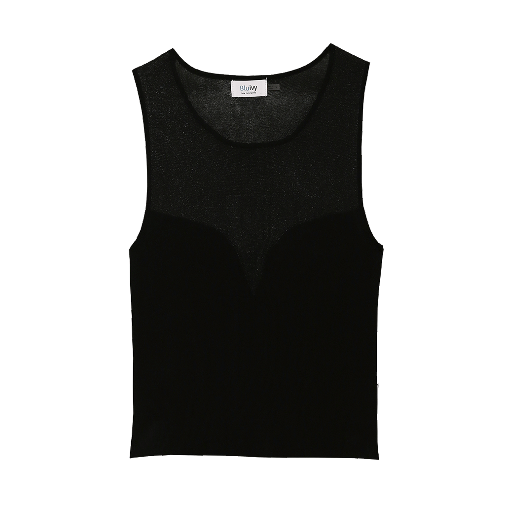 Sweetheart Neck Knit Tank