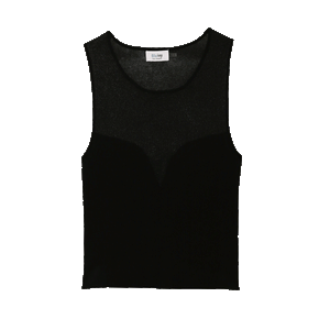 Sweetheart Neck Knit Tank