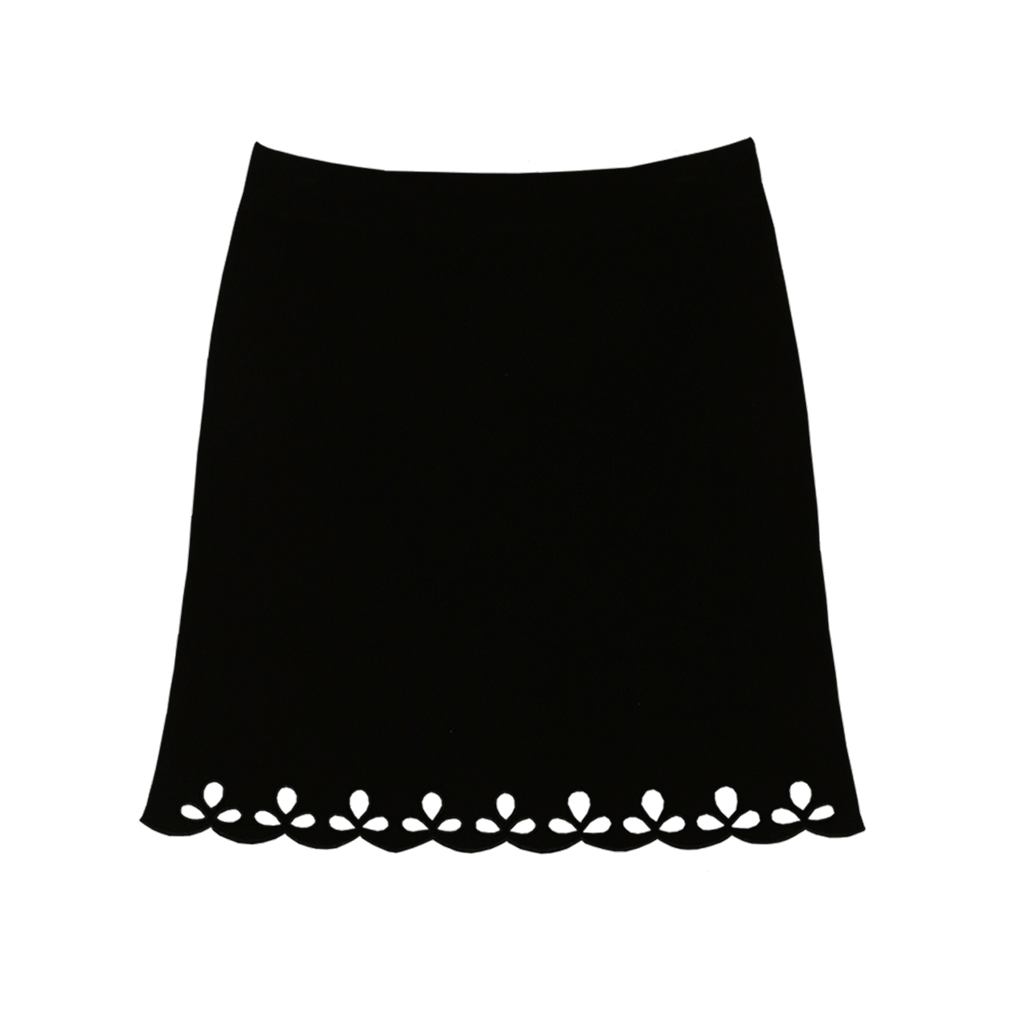 Openwork Embroidery Knit Skirt