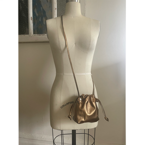 Drawstring Bronze Bag