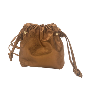 Drawstring Bronze Bag