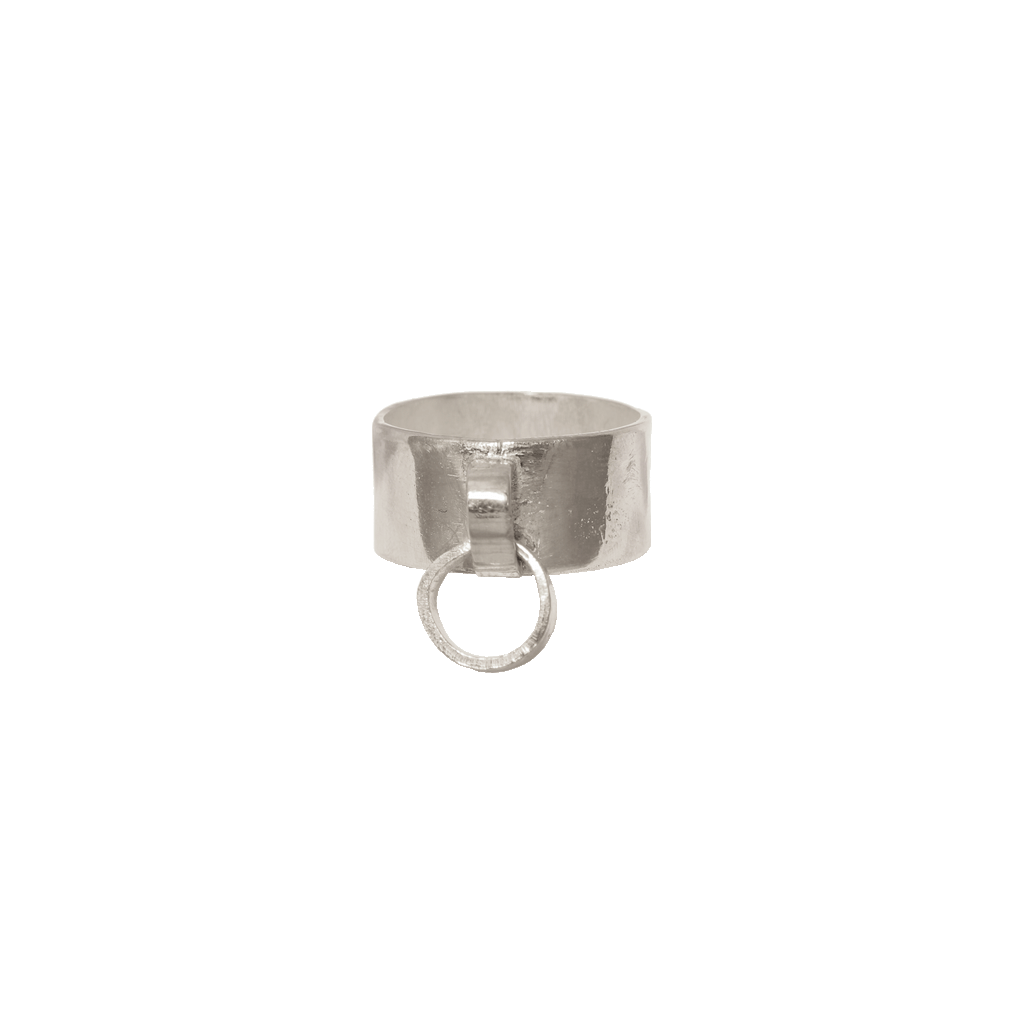 silver charm ring