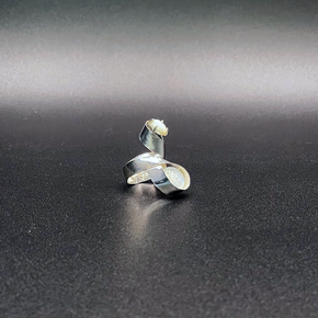 Moonstone & Mother of Pearl Sterling Silver Ring made in USA