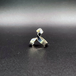 Moonstone & Mother of Pearl Sterling Silver Ring made in USA