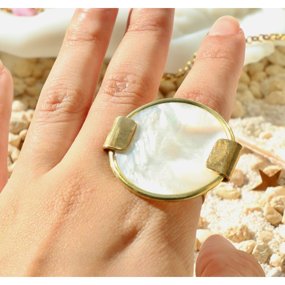 East West Pearl Ring