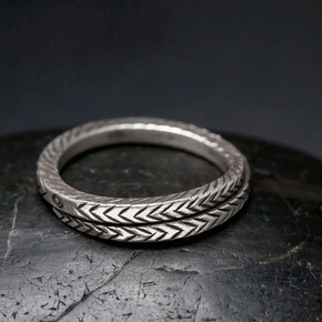 Etched Silver Ring