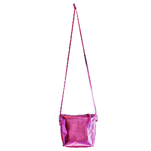 Diana Crossbody Bag in Metallic Hot Pink