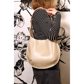 Petite Bardot Bag in Parchment