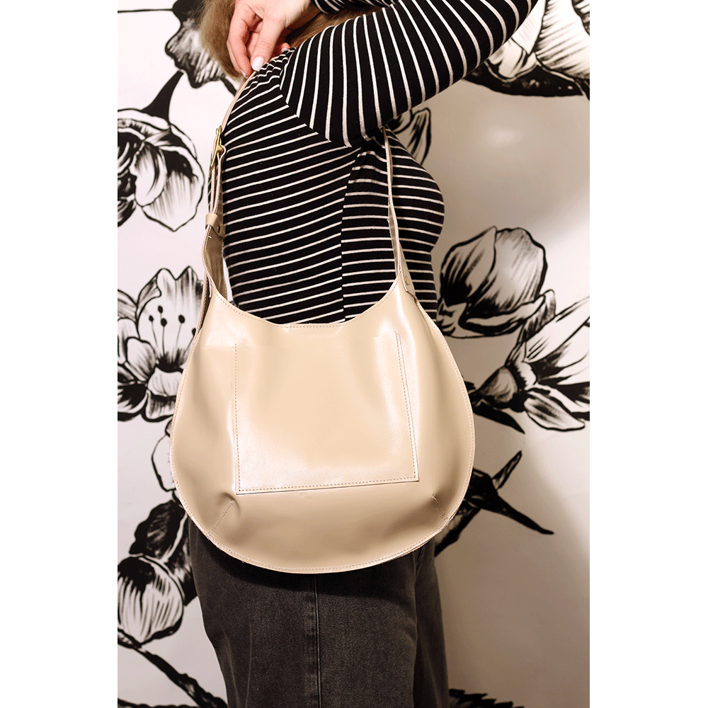 Petite Bardot Bag in Parchment