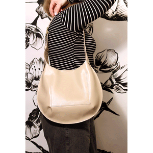 Petite Bardot Bag in Parchment