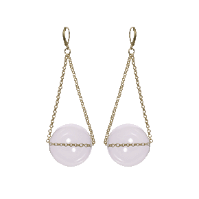 Glass Orb Earrings