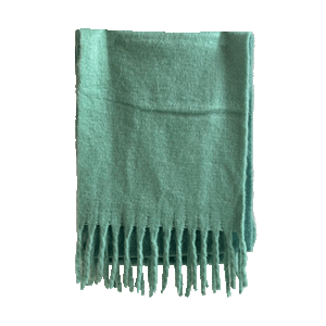 Mohair Green Scarf