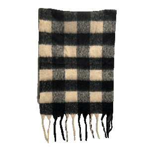 Plaid Mohair Scarf