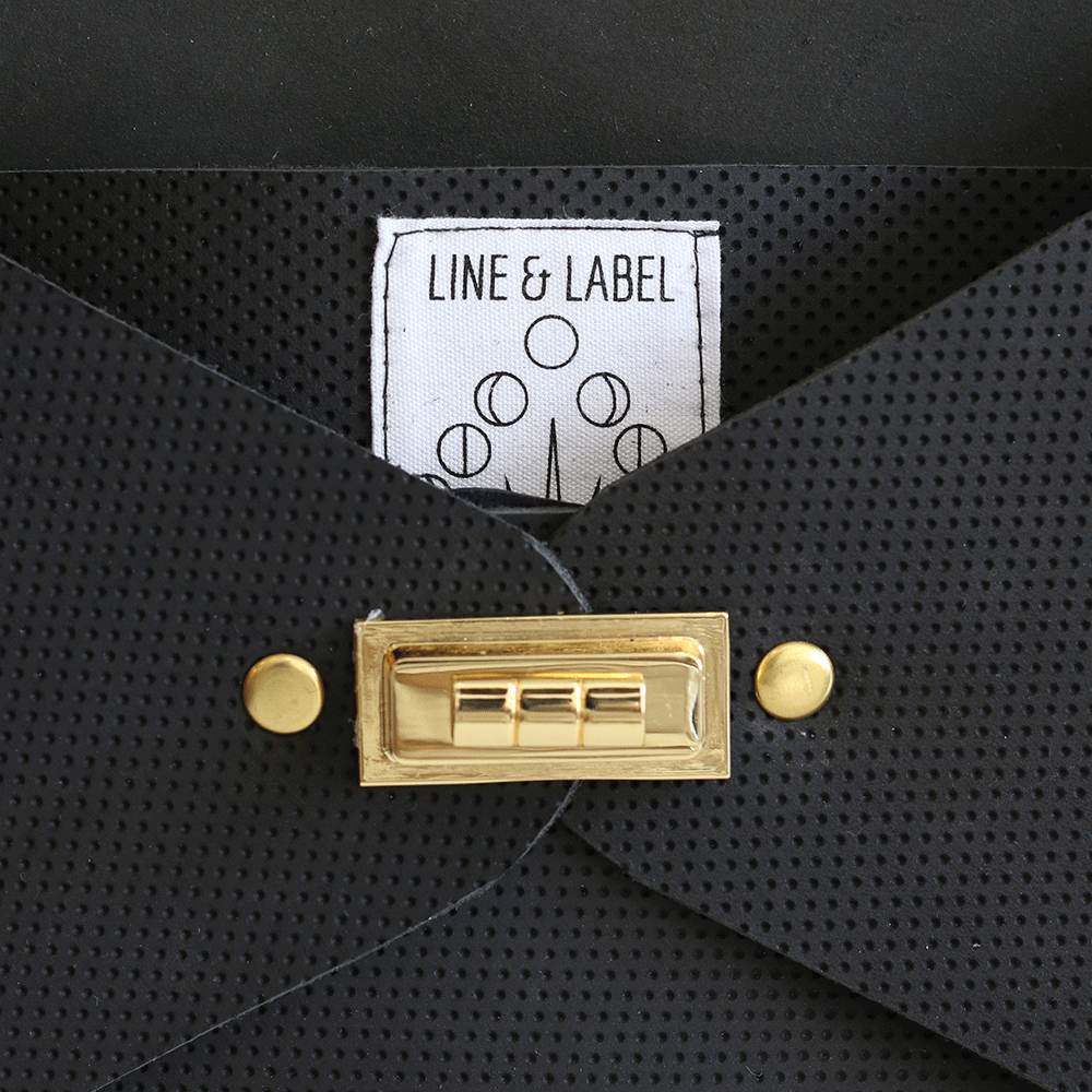 Perforated Leather Clutch