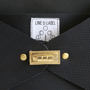 Perforated Leather Clutch