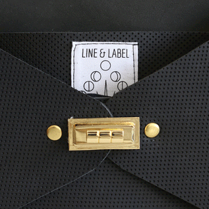 Perforated Leather Clutch