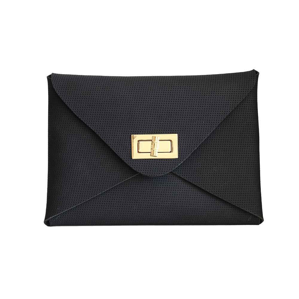 Perforated Leather Clutch