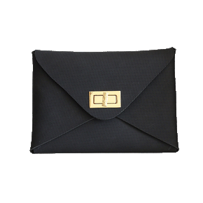 Perforated Leather Clutch