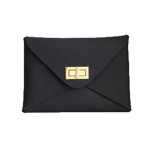Perforated Leather Clutch