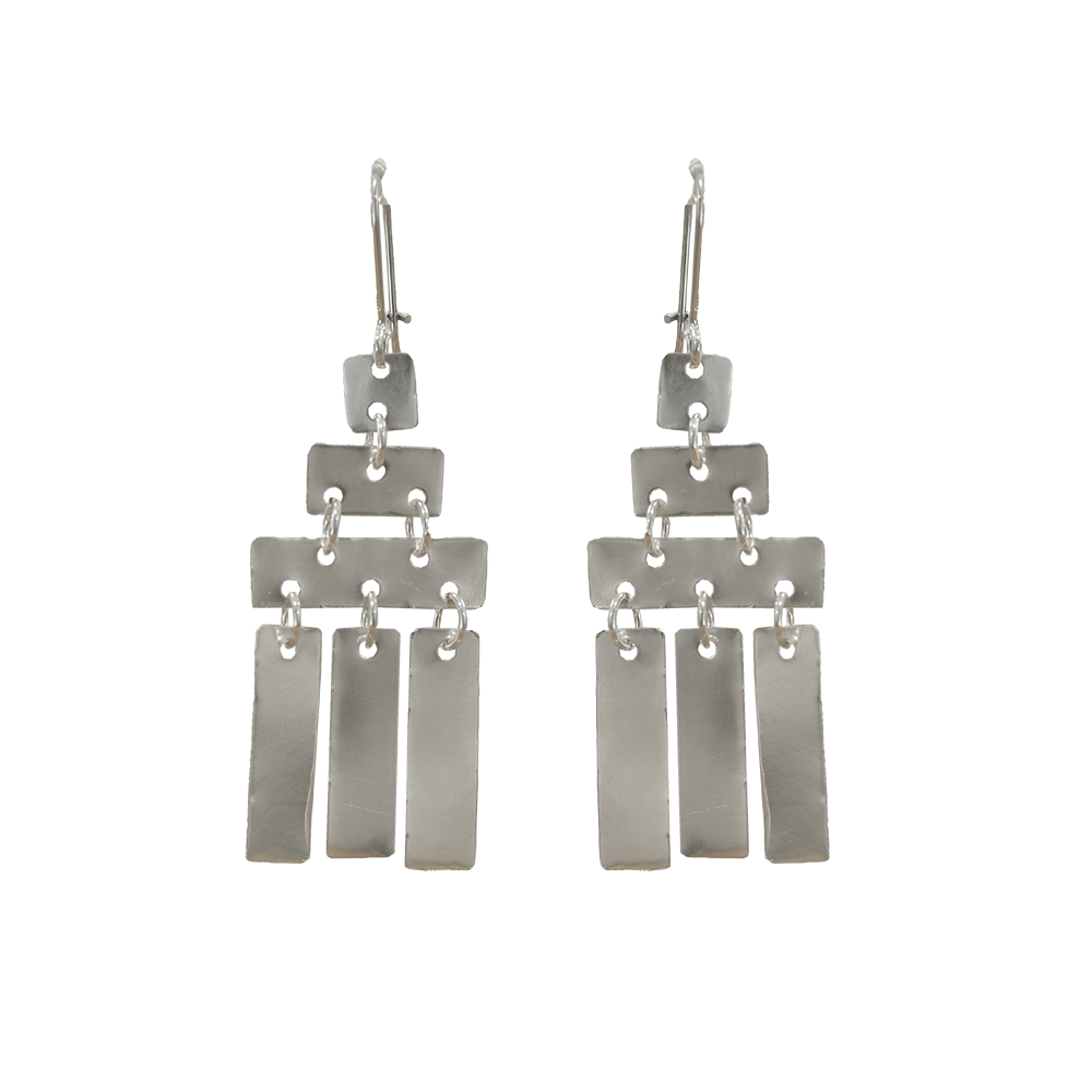 Mini Silver Chandelier Earrings