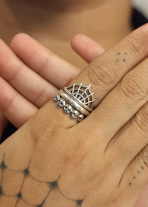 5 Skull Ring