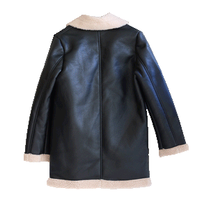 Faux Sherpa Leather Jacket