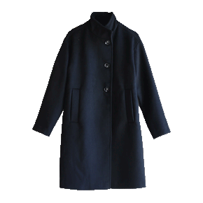 Wool Coat Stand Collar