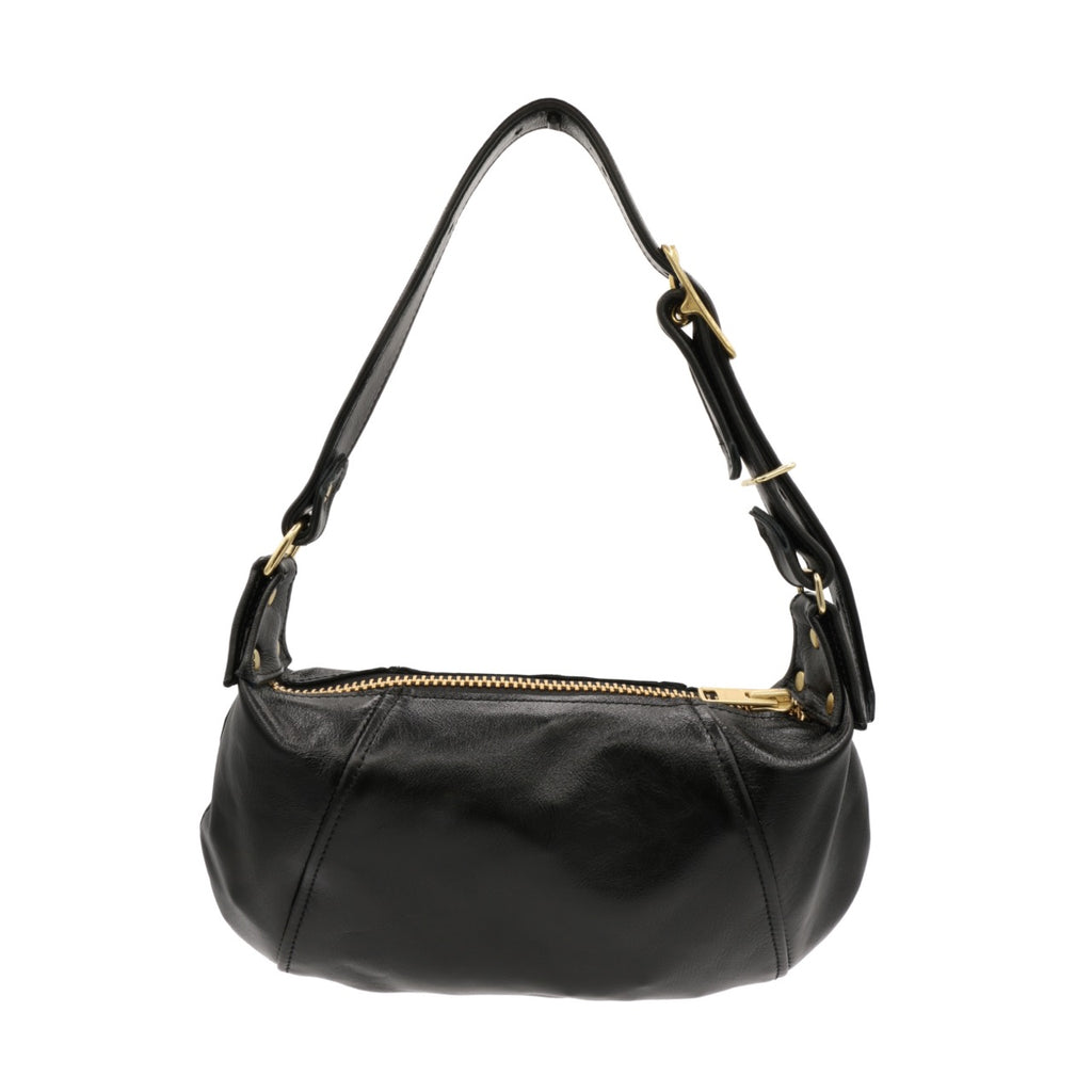 black noir pj shoulder bag