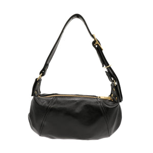 black noir pj shoulder bag