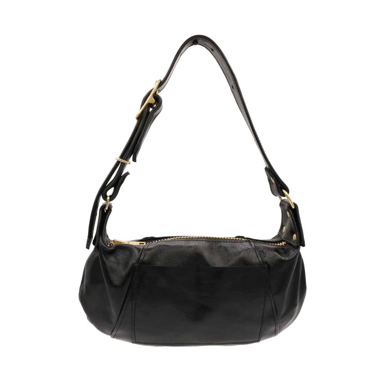 black noir pj shoulder bag
