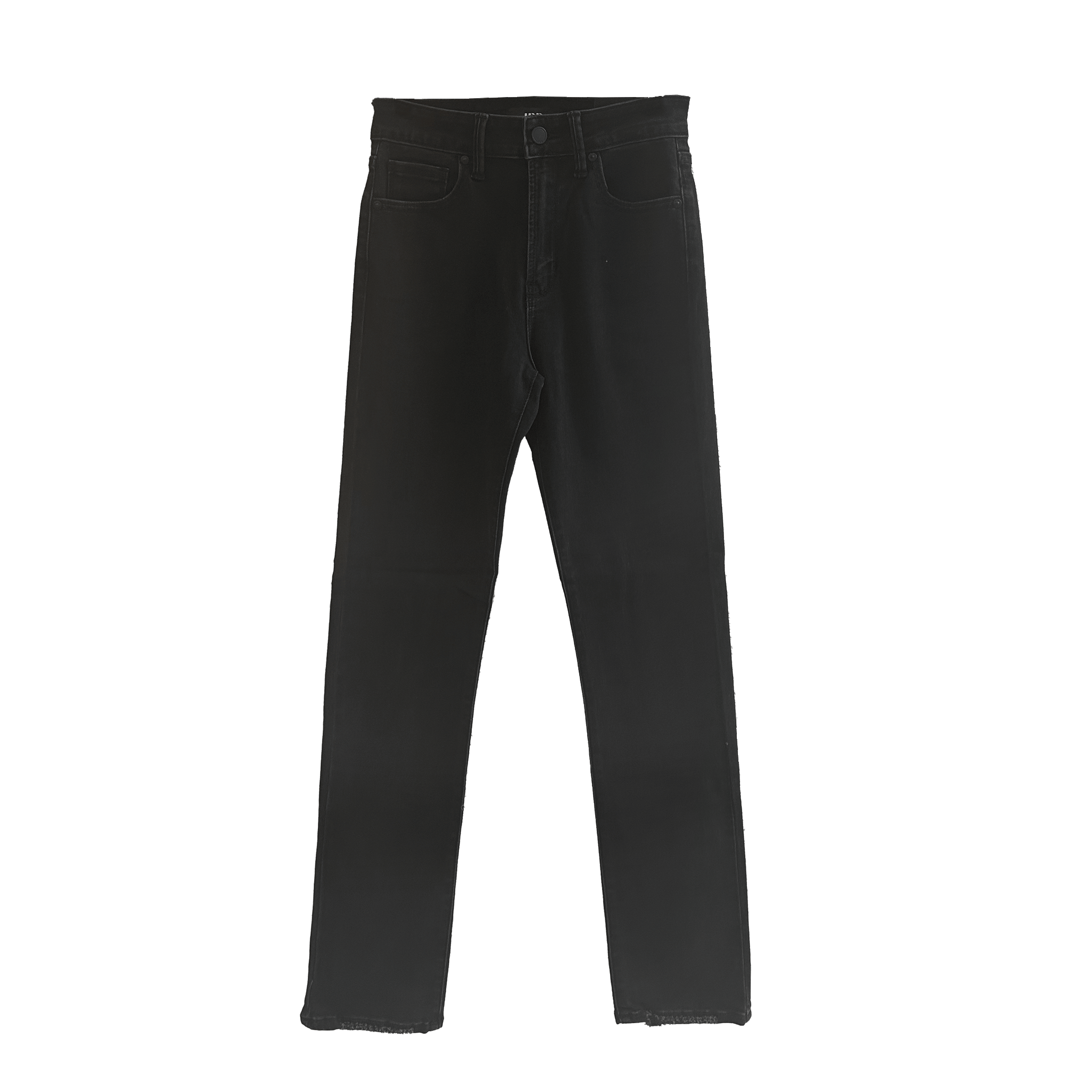 black slim straight leg jeans