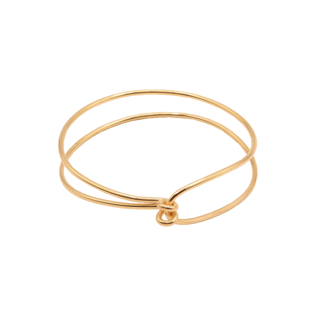 brass knot bangle