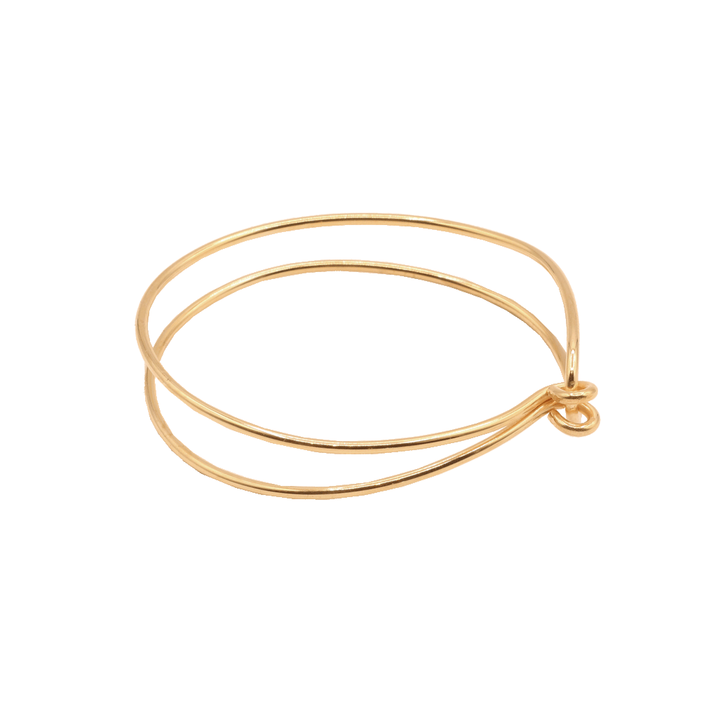 brass knot bangle