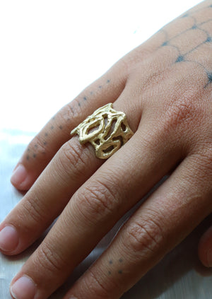 organic free-form magma ring made in USA
