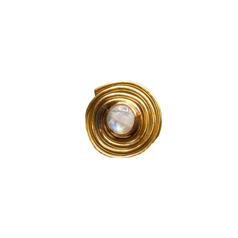 swirl moonstone ring