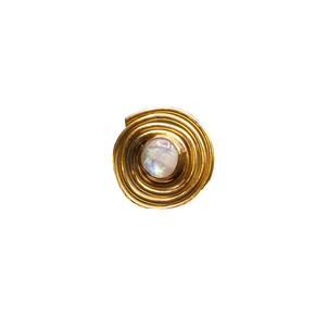 swirl moonstone ring
