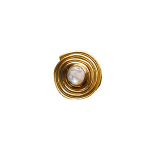 swirl moonstone ring